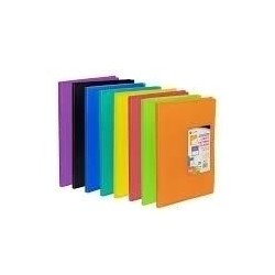 CARCHIVO CARPETA CARCHIPLÁS-BOOK DE POLIPROPILENO TRASLÚCIDOS CON 50 FUNDAS SOLDADAS FOLIO NEGRO