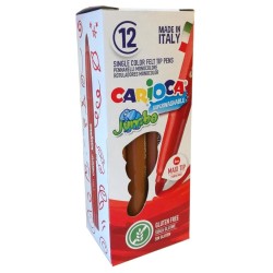 CARIOCA ROTULADOR JUMBO PUNTA MAXI MARRÓN CAJA 12 UD