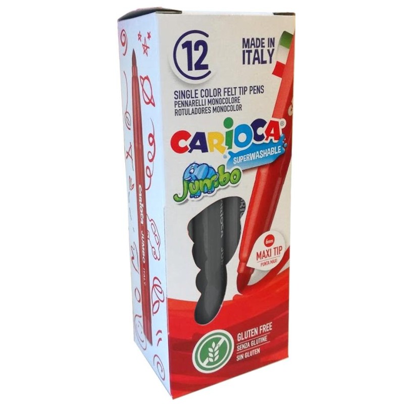 CARIOCA ROTULADOR JUMBO PUNTA MAXI GRIS CLARO CAJA 12 UD