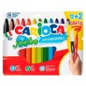 CARIOCA ROTULADORES JUMBO SUPER LAVABLES C/SURTIDOS ESTUCHE 12+2 UD GRATIS