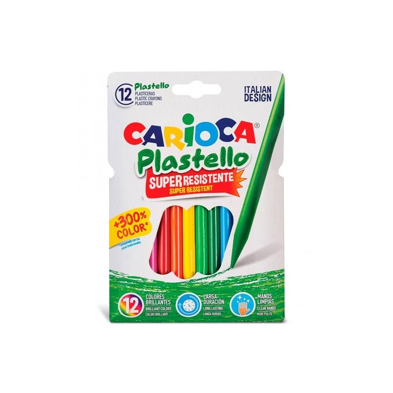 CARIOCA PLASTICERAS RESISTENTES PLASTELLO ESTUCHE 12 C/SURTIDOS