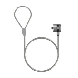 AISENS CABLE DE SEGURIDAD CON CERRADURA DE LLAVE PARA ORDENADOR, PORTATIL, MONITOR 1,5 M