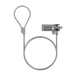 AISENS CABLE DE SEGURIDAD CON CERRADURA DE COMBINACION PARA ORDENADOR, PORTATIL, MONITOR 1,5 M