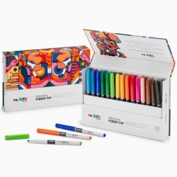 CARIOCA PLUS ROTULADORES PRISMA COLORES SURTIDOS CAJA RÍGIDA 30 UD