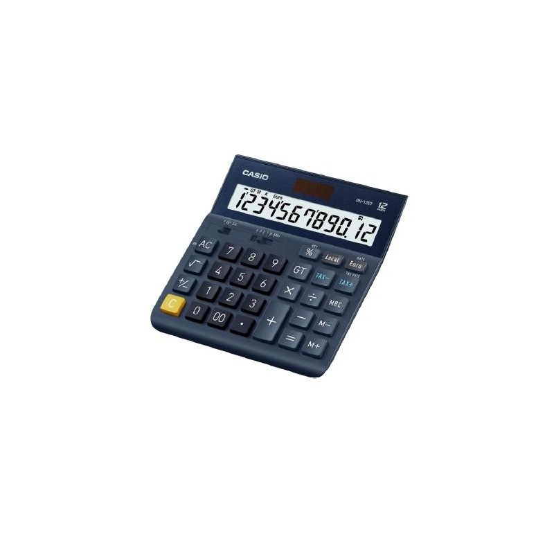 CASIO CALCULADORA DE OFICINA SOBREMESA DH-12ET 12 DÍGITOS AZUL