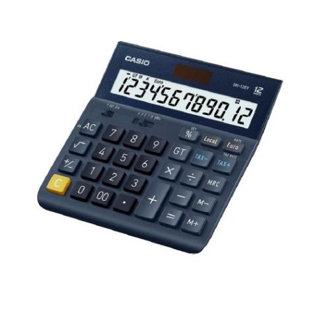 CASIO CALCULADORA DE OFICINA SOBREMESA DH-12ET 12 DÍGITOS AZUL