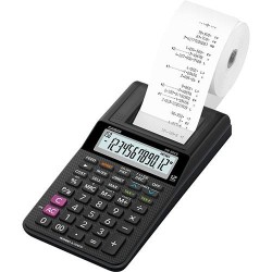 CASIO CALCULADORA DE OFICINA CON IMPRESORA HR-8RCE 12 DÍGITOS NEGRO
