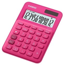 CASIO CALCULADORA DE OFICINA SOBREMESA FUCSIA 12 DÍGITOS MS-20UC