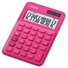 CASIO CALCULADORA DE OFICINA SOBREMESA FUCSIA 12 DÍGITOS MS-20UC