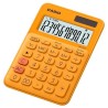 CASIO CALCULADORA DE OFICINA SOBREMESA NARANJA 12 DÍGITOS MS-20UC