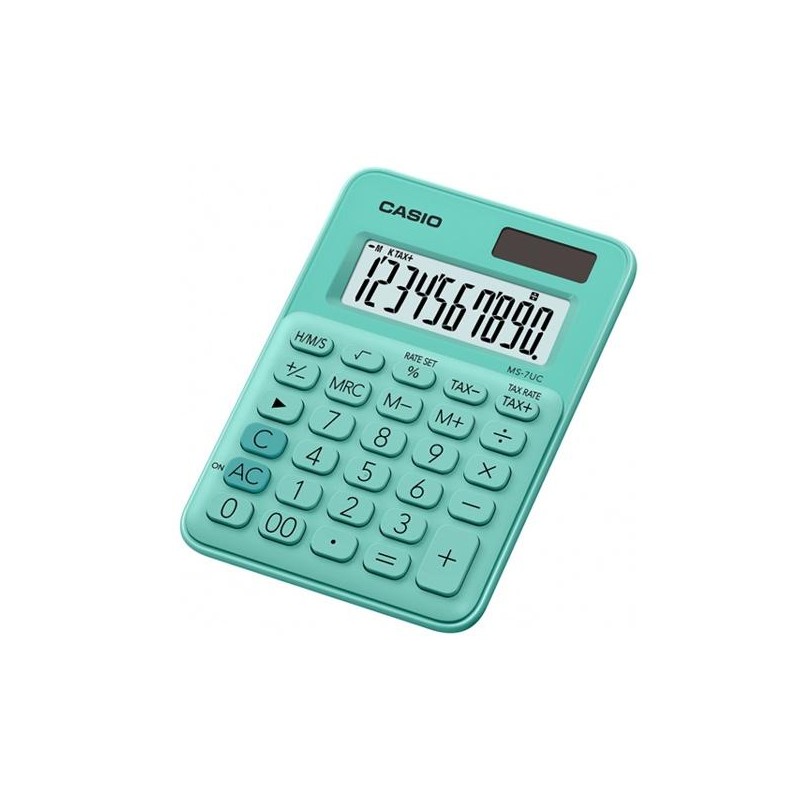 CASIO CALCULADORA DE OFICINA SOBREMESA VERDE 10 DÍGITOS