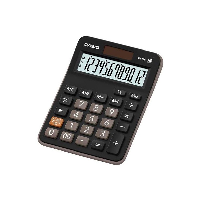 CASIO CALCULADORA DE OFICINA SOBREMESA 12 DÍGITOS NEGRO MX-12B