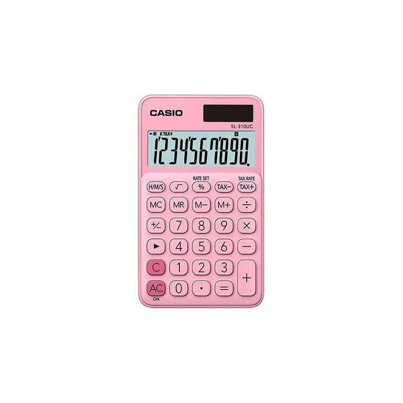 CASIO CALCULADORA DE OFICINA SL-310UC-PK 10 DÍGITOS ROSA CLARO