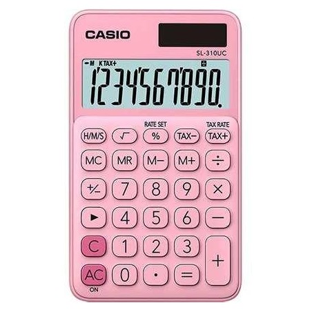 CASIO CALCULADORA DE OFICINA SL-310UC-PK 10 DÍGITOS ROSA CLARO