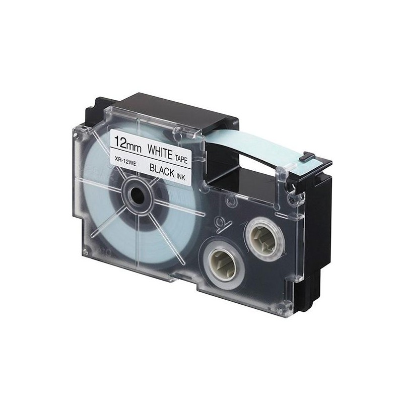 CASIO CINTA PARA ETIQUETADORA 8M X 12MM NEGRO/BLANCO