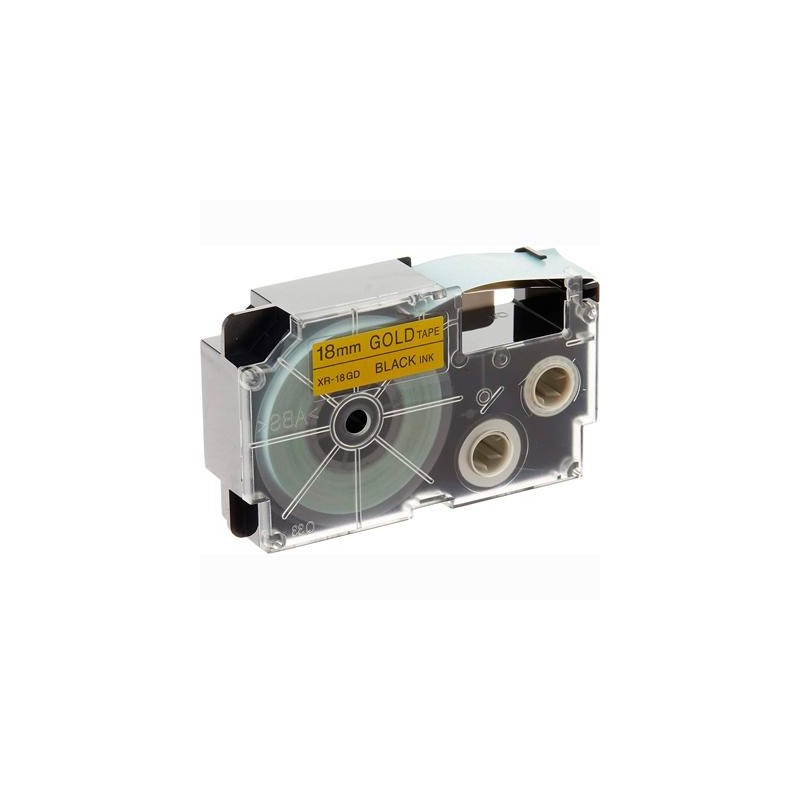 CASIO CINTA PARA ETIQUETADORA 8M X 18MM NEGRO/ORO