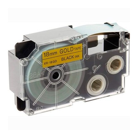 CASIO CINTA PARA ETIQUETADORA 8M X 18MM NEGRO/ORO