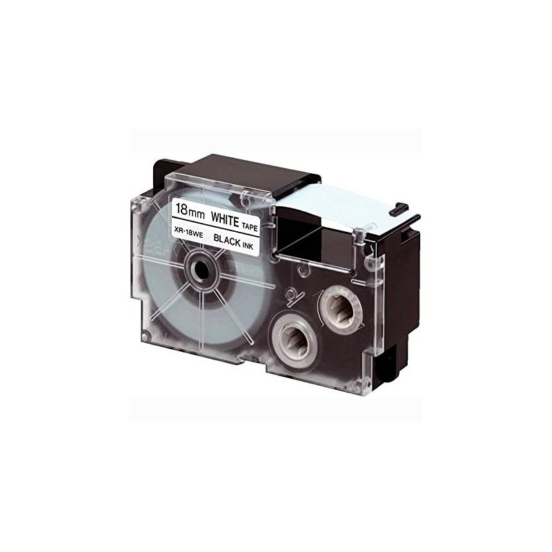 CASIO CINTA PARA ETIQUETADORA 8M X 18MM NEGRO/BLANCO