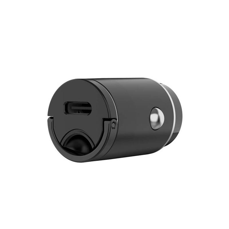 CELLY CARGADOR DE MINI COCHE USB-C 30W NEGRO