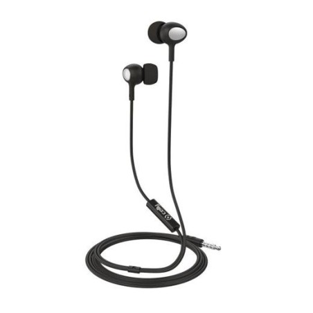 CELLY AURICULAR JACK 3.5 STEREO CON MICROFONO NEGRO