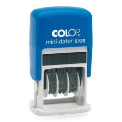 COLOP SELLO PRINTER S120 4MM FECHA ESPAÑOL AZUL/NEGRO