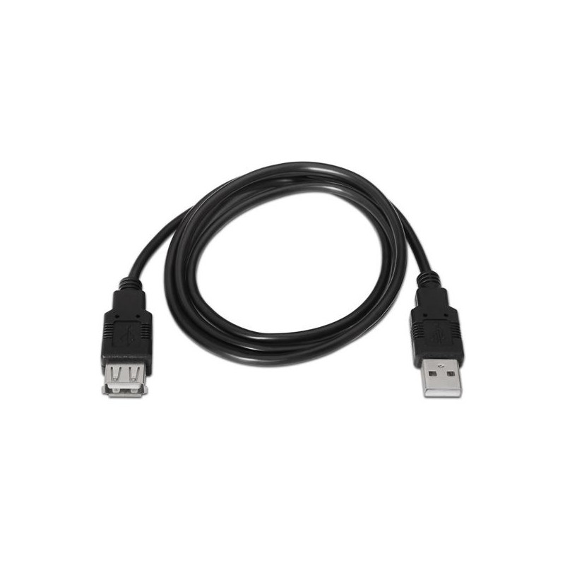 AISENS CABLE USB 2.0 TIPO A/M - A/H NEGRO 1,0M