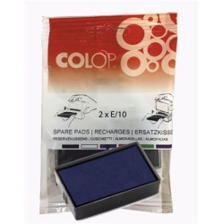 COLOP ALMOHADILLA E/10 AZUL BLISTER -2U-