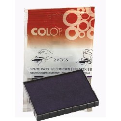 COLOP ALMOHADILLA E/55 AZUL BLISTER -2U-