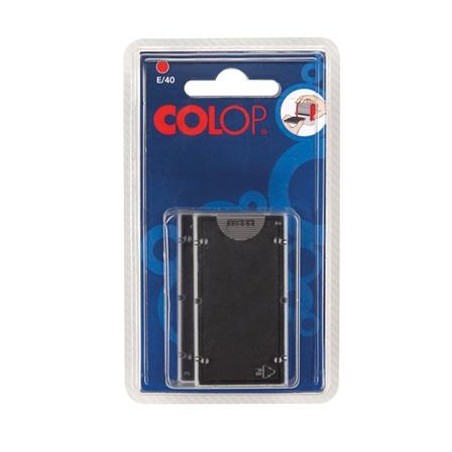 COLOP ALMOHADILLA E/55 ROJO BLISTER -2U-