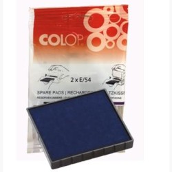 COLOP ALMOHADILLA E/54 AZUL BLISTER -2U-