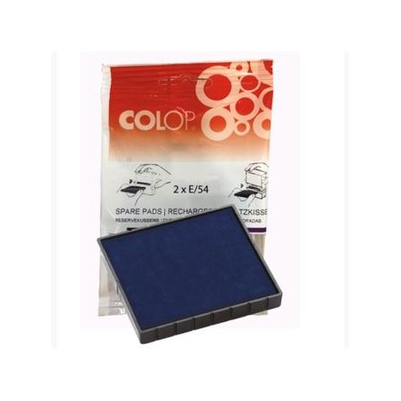COLOP ALMOHADILLA E/54 AZUL BLISTER -2U-