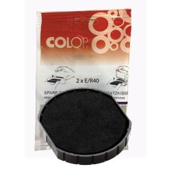 COLOP ALMOHADILLA E/R40 NEGRO BLISTER -2U-