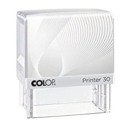COLOP PRINTER 30 G7 18X47MM BLANCO/AZUL “NO INCLUYE PLACA DE TEXTO PERSONALIZADA”