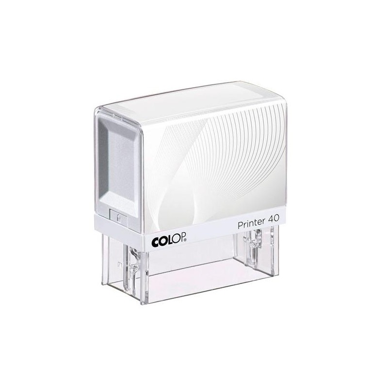 COLOP PRINTER 40 G7 23X59MM BLANCO/AZUL “NO INCLUYE PLACA DE TEXTO PERSONALIZADA”