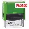 COLOP SELLO PRINTER C20 FORMULA " PAGADO " ALMOHADILLA E/20 14X38MM ROJO