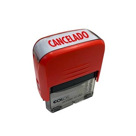COLOP SELLO PRINTER C20 FORMULA " CANCELADO " ALMOHADILLA E/20 14X38MM ROJO
