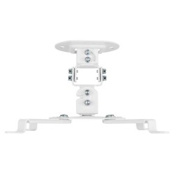 AISENS SOPORTE UNIVERSAL GIRATORIO INCLINABLE DE TECHO PARA PROYECTOR BLANCO