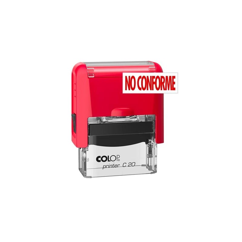 COLOP SELLO PRINTER C20 FORMULA " NO CONFORME " ALMOHADILLA E/20 14X38MM ROJO