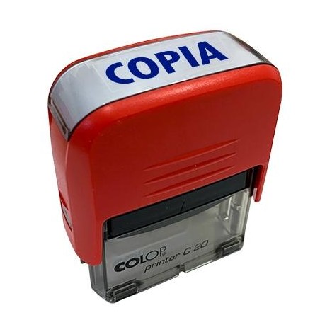 COLOP SELLO PRINTER C20 FORMULA " COPIA " ALMOHADILLA E/20 14X38MM ROJO