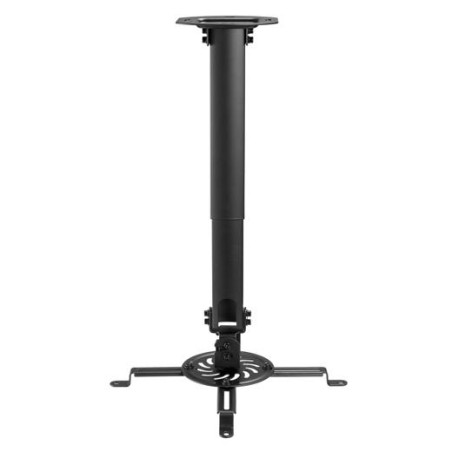AISENS SOPORTE UNIVERSAL GIRATORIO INCLINABLE Y EXTENSIBLE DE TECHO PARA PROYECTOR NEGRO