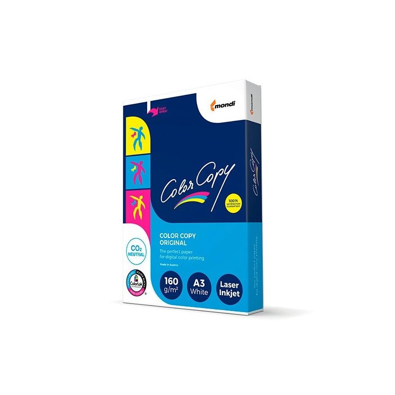 COLOR COPY ORIGINAL PAPEL REPROGRÁFICO DIN A3 160GR PAQUETE 250H BLANCO SATINADO MATE