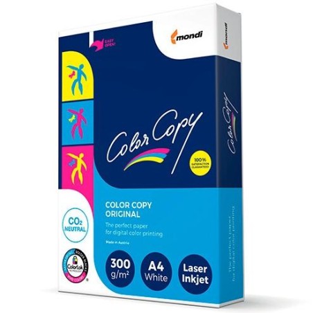 COLOR COPY ORIGINAL PAPEL REPROGRÁFICO DIN A4 300GR PAQUETE 125H BLANCO SATINADO MATE