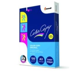 COLOR COPY ORIGINAL PAPEL REPROGRÁFICO DIN A3 120GR PAQUETE 250H BLANCO SATINADO MATE