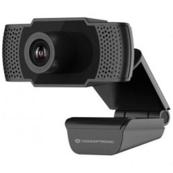 CONCEPTRONIC WEBCAM FHD CONCEPTRONIC AMDIS 1080P USB 3.6MM 30 FPS ANGULO VISION 90º MICROFONO INTEGRADO NEGRO