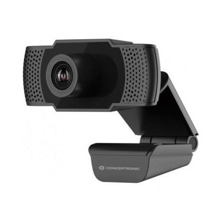 CONCEPTRONIC WEBCAM FHD CONCEPTRONIC AMDIS 1080P USB 3.6MM 30 FPS ANGULO VISION 90º MICROFONO INTEGRADO NEGRO