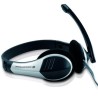 CONCEPTRONIC AURICULARES BIAURAL ESTEREO MICRÓFONO FLEXIBLE C/ JACK 3.5 MM PLATA