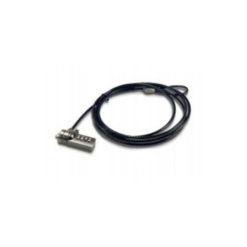 CONCEPTRONIC CABLE DE SEGURIDAD PARA PORTÁTIL POR COMBINACION 1.8 M NEGRO/GRIS