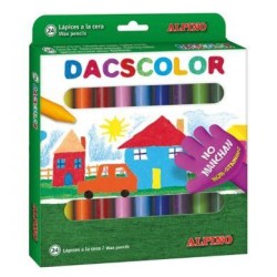 DACS DACSCOLOR CERAS 80MM SEMIBLANDAS NO MANCHAN SURTIDOS -ESTUCHE DE 24U-
