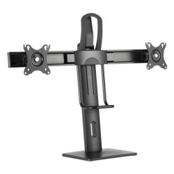 AISENS SOPORTE DE MESA PRO CONTRAPESO GIRATORIO E INCLINABLE PARA 2 MONITOR 17"-27" NEGRO