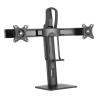 AISENS SOPORTE DE MESA PRO CONTRAPESO GIRATORIO E INCLINABLE PARA 2 MONITOR 17"-27" NEGRO